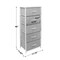 Sorbus Narrow 5 Drawers Nightstand with Steel Frame, Wood Top, Easy Pull Fabric Bins for Home, Bedroom, Office & Dorm